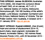 THIS SPREAD: James Gleeson (Australian 1915–2008), We inhabit the corrosive littoral of habit 1940, oil on canvas, 40...