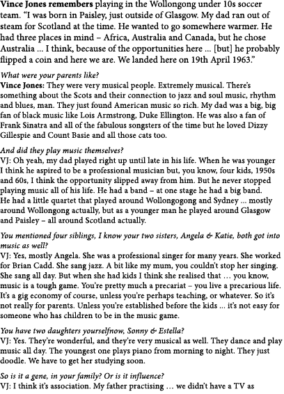 Vince Jones remembers playing in the Wollongong under 10s soccer team. “I was born in Paisley, just outside of Glasgo...