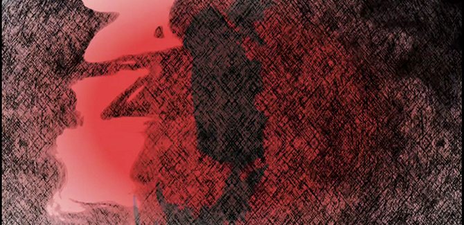 Paul Fletcher, 'City Symphony Noise Poem One Figure Three Shadows' 2013, film still.