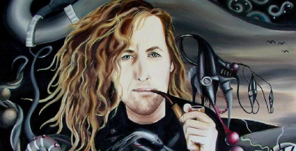 Aleta WELLING, Portrait of David Thrussell 2006, oil on canvas, 26” x 34”.