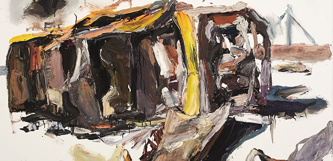 Ben Quilty, 'Tarin Kot, Hilux' painted in Robertson, New South Wales, 2012 oil on linen, 140 x 190 cm collection of the artist