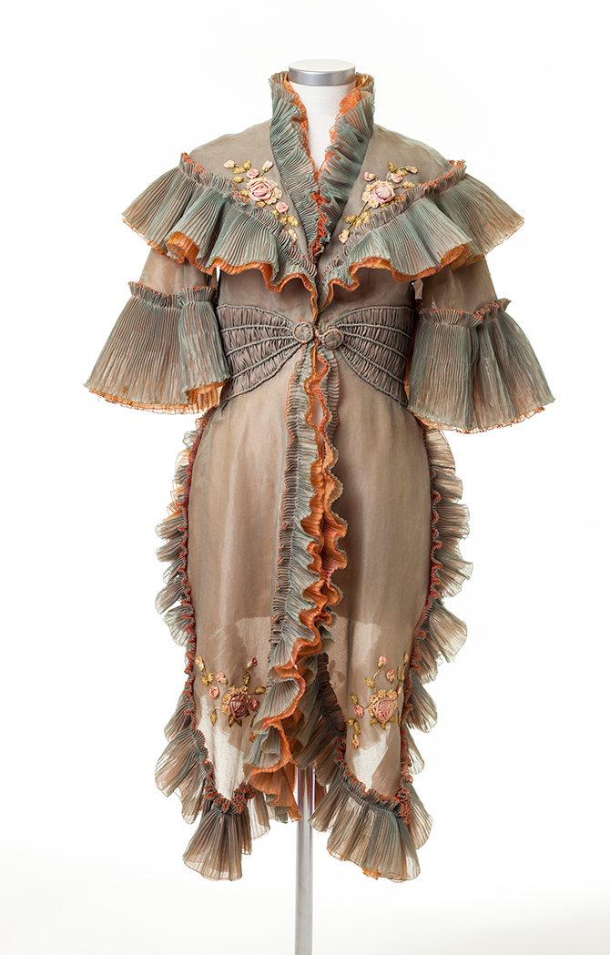 Beatrice Dawson (1908-76), designer, Evening jacket (1957), chiffon, embroidered silk flowers; worn by Monroe in The Prince and the Showgirl (Lord Laurence Olivier, 1957). (Collection of the Museum of Style Icons, County Kildare, Éire).