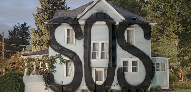 Ian Strange, SOS 2015-2017, archival digital print. Ian Strange: Island, Fremantle Arts Centre, 1 Finnerty Street, Fremantle (WA), 22 July — 16 September 2017